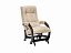 Кресло-качалка Модель 68 (Leset Футура) Венге, ткань Malta 03 A, ткань рогожка - миниатюра