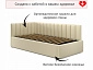 Мягкая кровать Milena 900 беж с ортопедическим основанием - фото №7