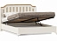 Вилладжио Кровать двуспальная 1600 с подъёмным механизмом (Алебастр/Дуб Золотой),  - миниатюра