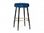 Dark blue Барный стул, велюр - миниатюра