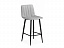 Дани светло-серый 52 / черный Барный стул, велюр - миниатюра