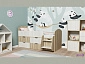 Кровать-чердак Малыш 7 (Белое дерево, Ясень Анкор темный) - фото №10