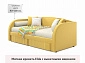 Мягкая кровать Elda 900 желтая с ортопедическим основанием - фото №3