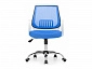 Ergoplus белое / голубое Компьютерное кресло - фото №3