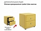 Мягкая кровать Elda 900 желтая с ортопедическим основанием и матрасом PROMO B COCOS - фото №10