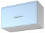 Шкаф навесной для вытяжки Белла, голубой - миниатюра