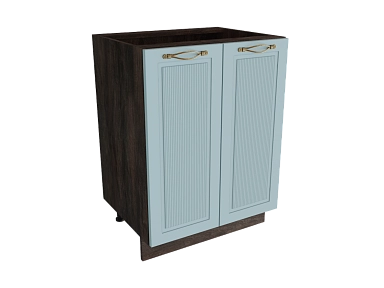 Шкаф Н600 с 2-мя дверцами Моцарт ДБК/НЕБ/ГОЛБ Ф40 - фото №1, 888_ММК-00038860