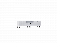 Оливия Тумба ТВ (малая) (Белый глянец, Белый) - фото №1, mdmMF-000083805