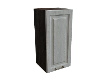 Шкаф В350 с 1-ой дверью Ницца БЕЛ/ДУБ/СЕР Ф36 - фото №1, 888_ММК-00016236