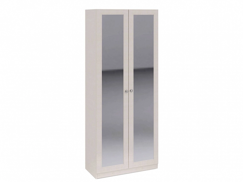Шкаф для одежды с 2-мя зеркальными дверями и полками Саванна - фото №1