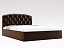 Кровать Лацио Капитоне (140х200), искусственная кожа ecotex - миниатюра