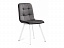 Bruk dark gray / white Стул на металлокаркасе, велюр - миниатюра
