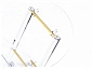 складной Spirit 40x45 clear / gold Журнальный стол - фото №7