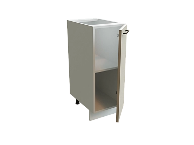 Шкаф Н300 с 1-ой дверью Мемфис БЕЛ/АТЛ/СЕР Ф10 - фото №1, 888_ММК-00001335