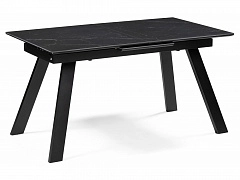 Соммерс 140(180)х80х75 черный мрамор / черный Керамический стол - фото №1, Woodville20088