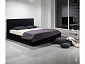 Мягкая кровать "Selesta" 1400 темная с подъемным механизмом - фото №4