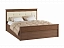 Кровать с настилом ДСП Ливорно ЛКР-1 160х200, орех, искусственная кожа - миниатюра