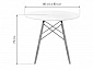 Table 80 white / wood Стол деревянный - фото №3