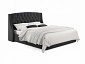 Мягкая кровать "Stefani" 1600 темная с подъемным механизмом - фото №2