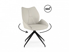 Miranda 360 крутящийся beige / black Стул на металлокаркасе - фото №1, Woodville25030