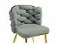 на металлокаркасе Rendi light gray / gold Стул на металлокаркасе - фото №7