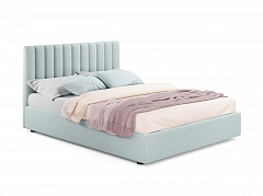 Мягкая кровать Olivia 1800 мята пастель с подъемным механизмом - фото №1