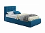 Мягкая кровать Selesta 900 синяя с ортопед.основанием, велюр - миниатюра