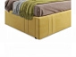 Мягкая кровать Tiffany 1600 желтая с ортопедическим основанием с матрасом ГОСТ - фото №4