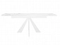 Стол DikLine DKU120 Керамика Белый мрамор/подстолье белое/опоры белые (2 уп.) - фото №7