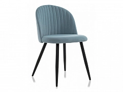 Gabi 1 light blue / black Стул на металлокаркасе - фото №1