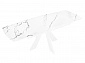 Стол DikLine SKU140 Керамика Белый мрамор/подстолье белое/опоры белые - фото №9