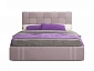 Мягкая кровать Tiffany 1600 лиловая с подъемным механизмом с матрасом ГОСТ - фото №7