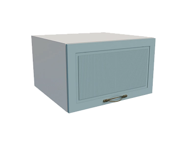 Шкаф ВГ610 верхний горизонтальный Моцарт БЕЛ/НЕБ/ГОЛБ Ф85 - фото №1, 888_ММК-00038694