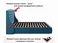 Мягкая кровать "Stefani" 1400 синяя с подъемным механизмом с орт.матрасом PROMO B COCOS - фото №9