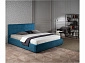 Мягкая кровать "Selesta" 1400 синяя с матрасом ГОСТ с подъемным механизмом - фото №9