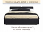 Мягкая кровать Erika 1600 черная с подъемным механизмом - фото №7