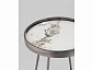 Журнальный столик STOOL GROUP STOOL GROUP Гера 50*50 Белая керамика, сталь тёмный хром - фото №5