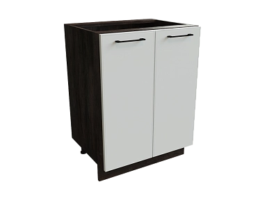 Шкаф Н600 с 2-мя дверцами Мемфис ДБК/БЕЛ/СОФТ Ф40 - фото №1, 888_ММК-00001577