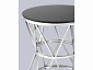 Журнальный стол Stool Group ВИВА 50х50 Стекло черное/Сталь серебро  - фото №5
