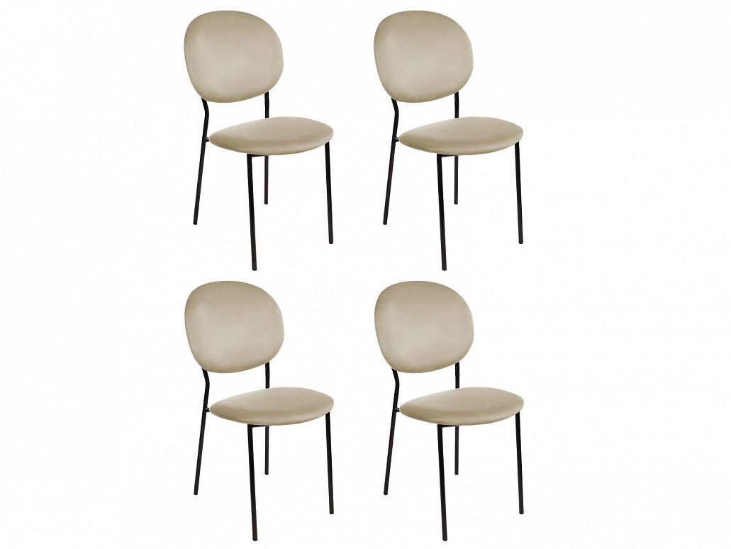 Комплект стульев Монро, темно-бежевый - фото №1
