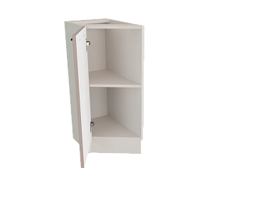 Шкаф НТ300 с 1-ой дверью Мемфис БЕЛ/ЯП/ШЕЛК Ф20 - фото №1, 888_ММК-00039876