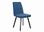 Стул DikLine 207 B8 BLUE /ножки черные, микровелюр - миниатюра