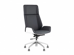 Кресло руководителя TopChairs Crown SN, серо-голубой, белый - фото №1, 66_4088329903