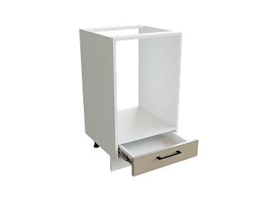 Шкаф НД450 под духовку Мемфис БЕЛ/АТЛ/СЕР ФД450 - фото №1, 888_ММК-00015737