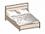 Кровать 1800, Лацио (2000*2164*900) Серый камень, 11015, ЛДСП;МДФ - миниатюра