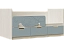 Юниор-4 Кровать 80х160 (Шарли бриз, Крафт белый), ЛДСП - миниатюра
