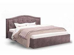Кровать с ортопедическим основанием Стелла 160х200, серо-фиолетовый - фото №1
