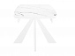 Стол DikLine SKU140 Керамика Белый мрамор/подстолье белое/опоры белые - фото №8