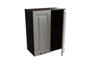 Шкаф В600 с 2-мя дверцами Ницца ДБК/ДУБ/СЕР Ф40 - фото №1, 888_ММК-00017722