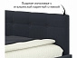 Мягкая кровать-тахта Bonna 1200 черная c подъемным механизмом - фото №5